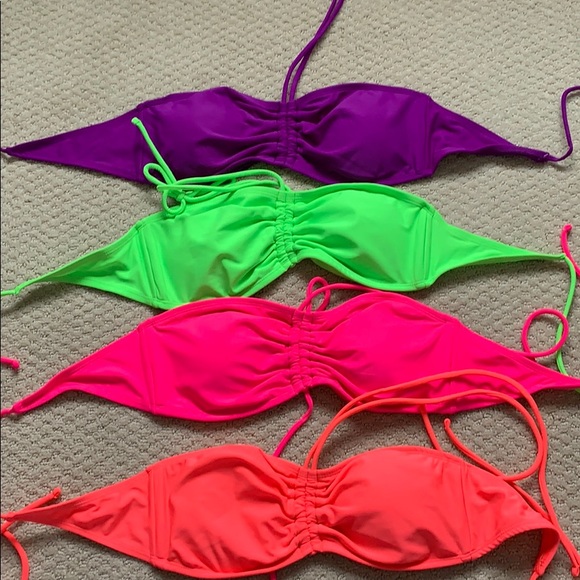 NEW Bikini tops Sz L? 4 bright colours available - Picture 2 of 6